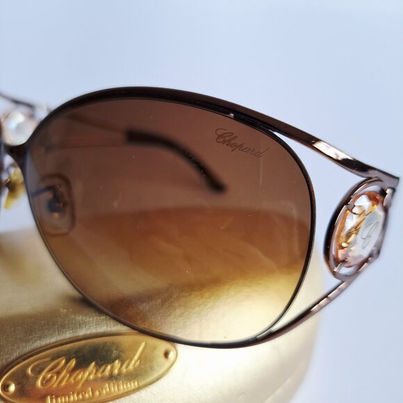 Women's Chopard Limited Edition Brown Sunglasses - Picture 9 of 15